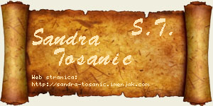 Sandra Tošanić vizit kartica